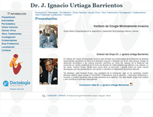 Tablet Screenshot of doctorurtiaga.com